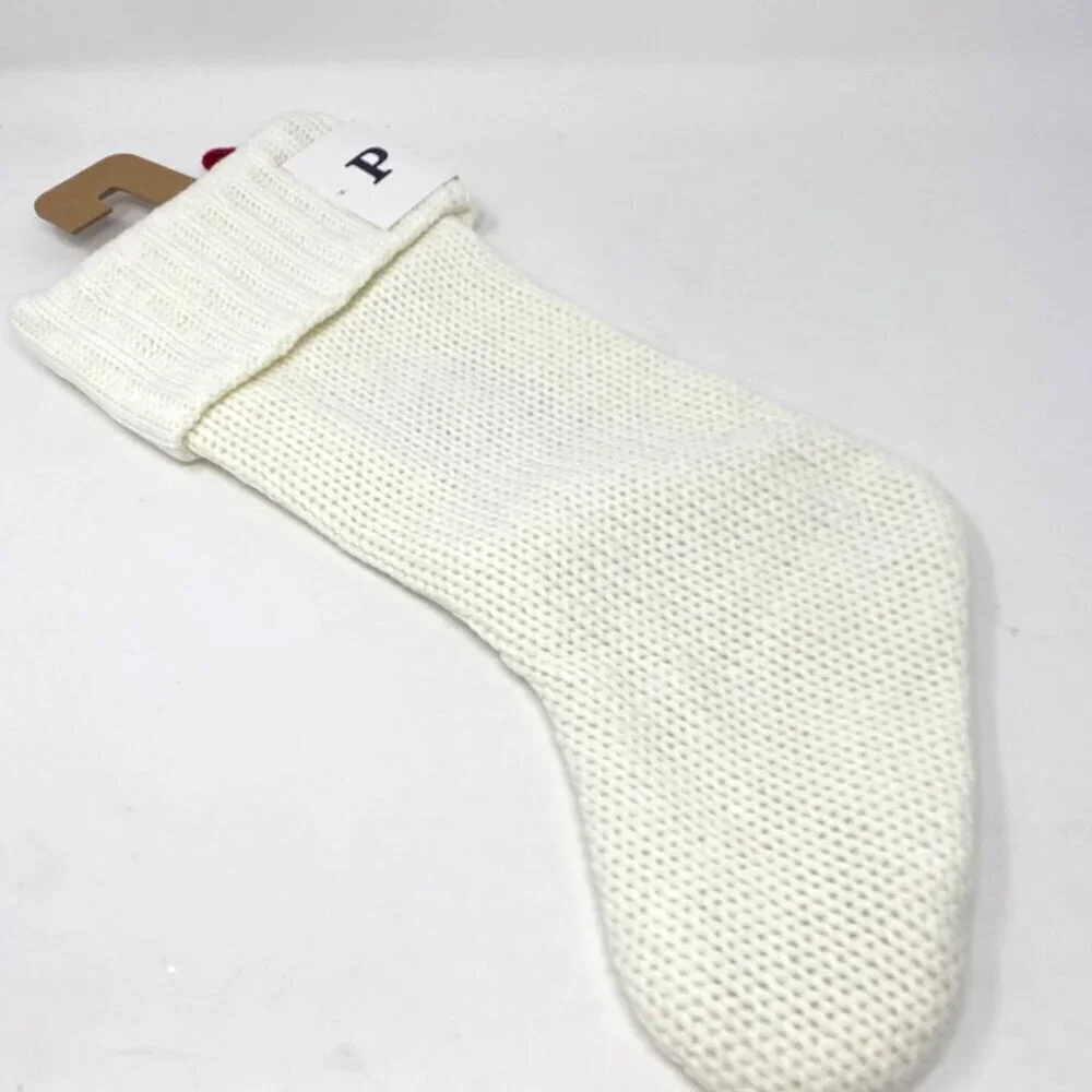 Target Wondershop Knit Monogram Christmas Stocking White Red Wondershop™ 20